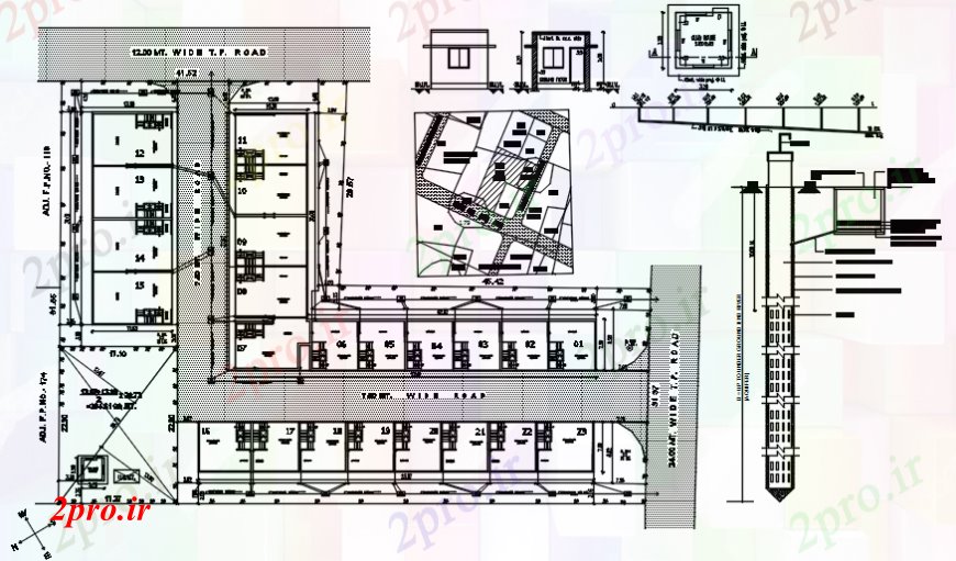 دانلود نقشه مسکونی  ، ویلایی ، آپارتمان  سایت طراحی جزئیات آپارتمان   ساخت و ساز بلوک (کد110244)