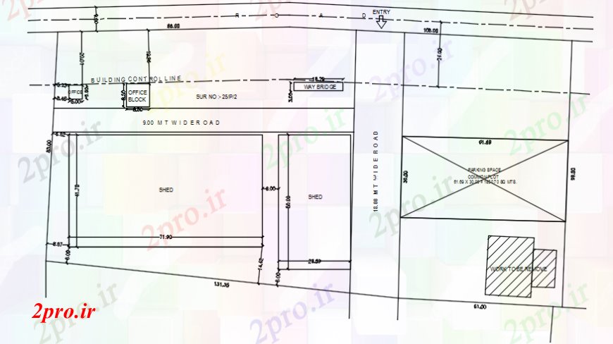 دانلود نقشه جزئیات پروژه های معماری عمومی طرحی سایت و نقشه محل خانه و دفتر موجود بلوک (کد110299)