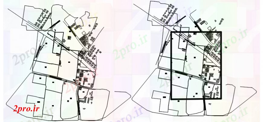 دانلود نقشه جزئیات پروژه های معماری عمومی خانه های مسکونی سایت طرحی  (کد110310)