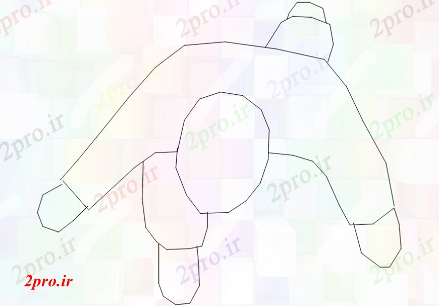 دانلود نقشه بلوک افراد بالا بلوک دیدگاه نما  مرد طراحی جزئیات  (کد110396)