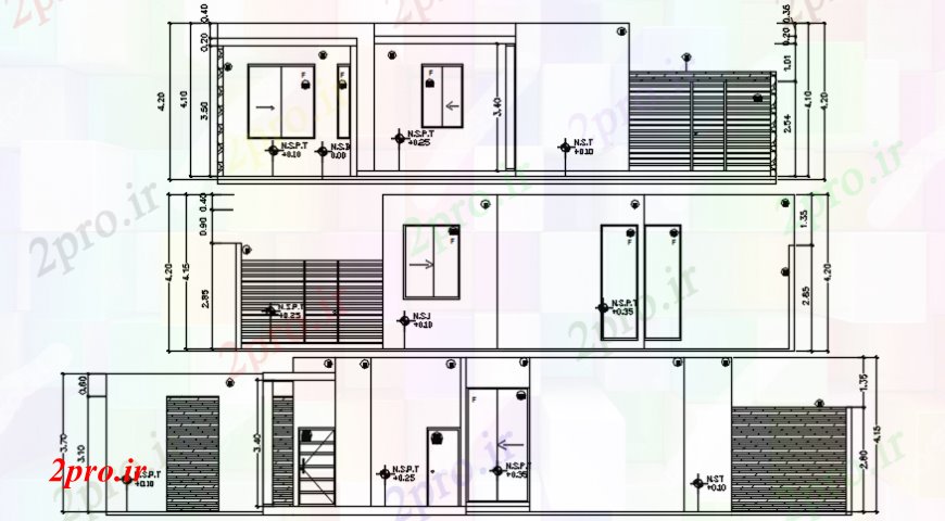 دانلود نقشه مسکونی  ، ویلایی ، آپارتمان  اتوکد از نماات سایت از یک خانه مسکونی (کد110438)