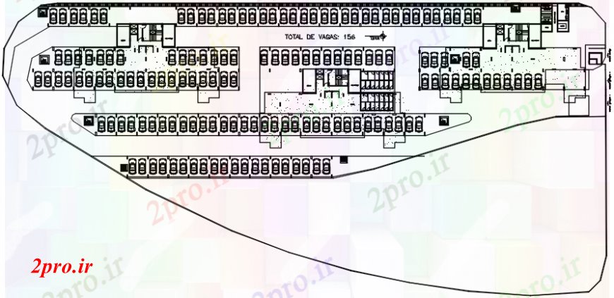دانلود نقشه مسکونی  ، ویلایی ، آپارتمان  جزئیات طرحی پارکینگ طرحی طبقه برای ساختمان های مسکونی (کد110467)