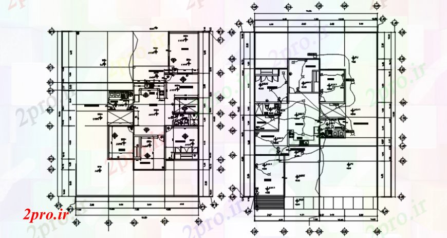 دانلود نقشه مسکونی  ، ویلایی ، آپارتمان  اتوکد طراحی کار الکتریکی از یک خانه مسکونی (کد110610)