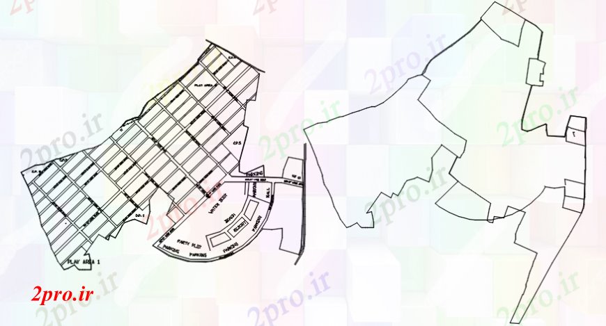 دانلود نقشه جزئیات پروژه های معماری عمومی سایت رسم طرحی های جدید و نقشه محل جزئیات (کد110658)
