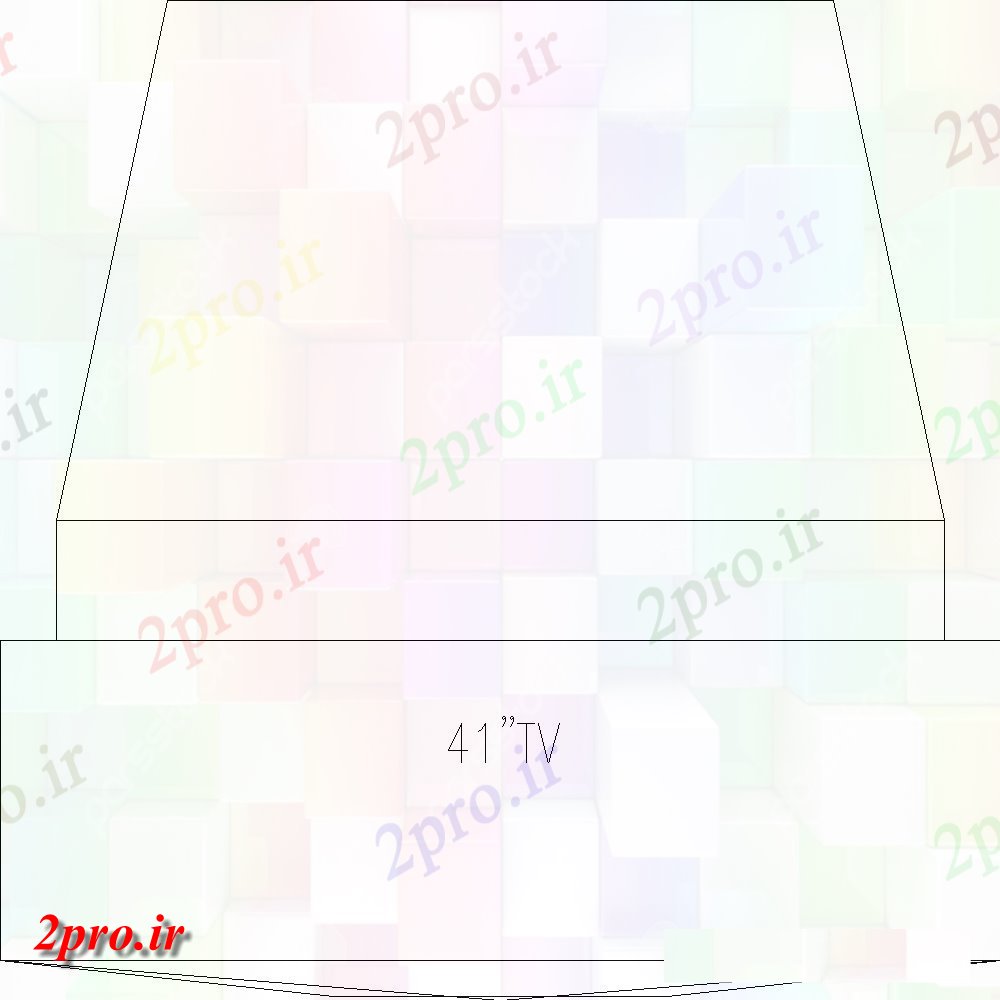 دانلود نقشه بلوک ، آرام ، نماد ساده نما تلویزیون قدیمی  (کد110674)