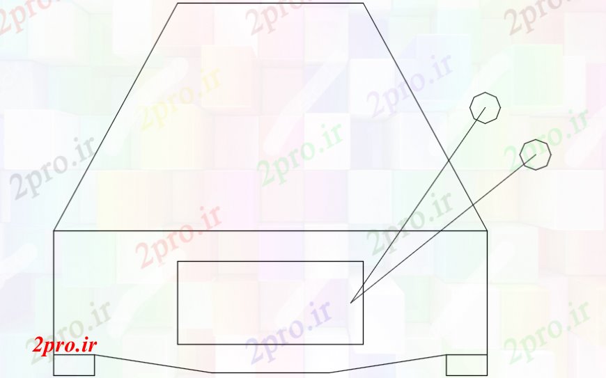 دانلود نقشه بلوک ، آرام ، نماد تلویزیون بالای صفحه  نما   (کد110677)