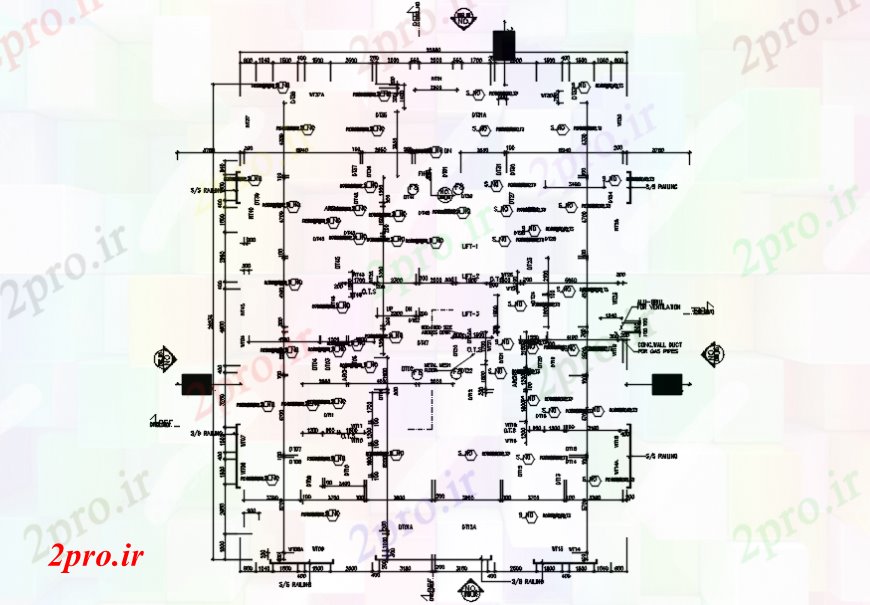 دانلود نقشه برق مسکونی جزئیات ساختار طراحی برق برای آپارتمان   ساخت و ساز (کد110690)