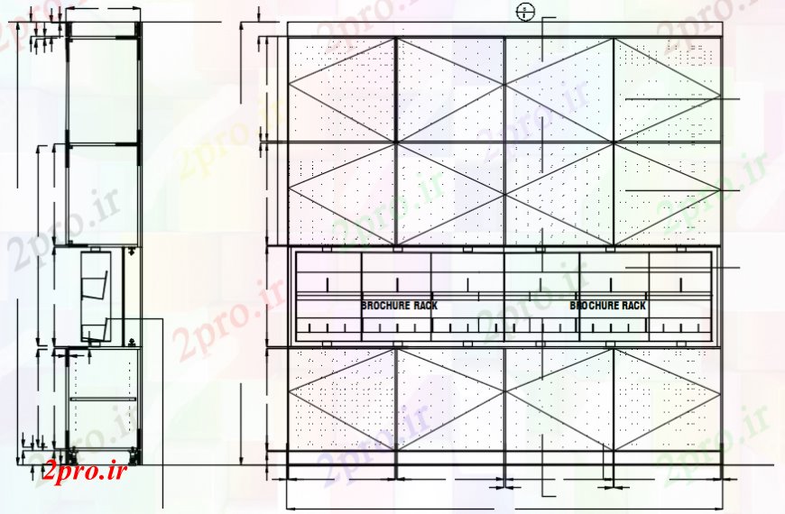 دانلود نقشه طراحی جزئیات ساختار مفهوم دیوار جزئیات دو بعدی  (کد110745)