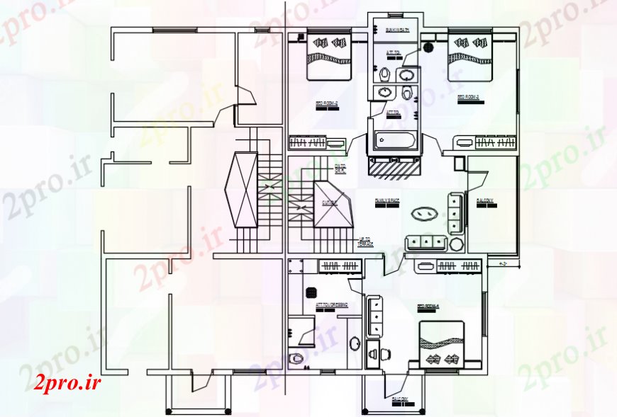 دانلود نقشه مسکونی  ، ویلایی ، آپارتمان  پروژه داخلی و جزئیات مبلمان (کد110757)