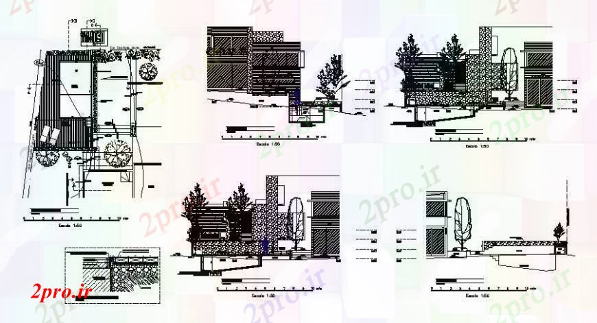 دانلود نقشه مسکونی  ، ویلایی ، آپارتمان  طراحی ویلا مسکونی جزئیات نما (کد110782)