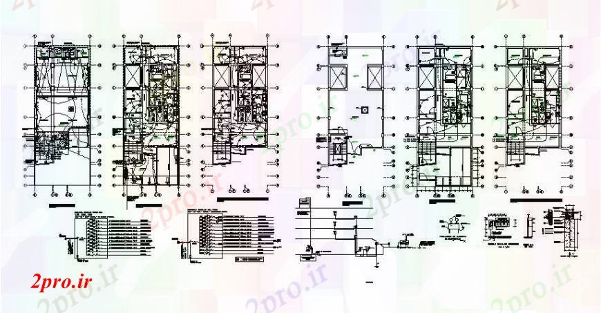 دانلود نقشه طراحی داخلی جزئیات اتصالات برق در بلوک های ساختمان دو بعدی    اتوکد (کد110829)