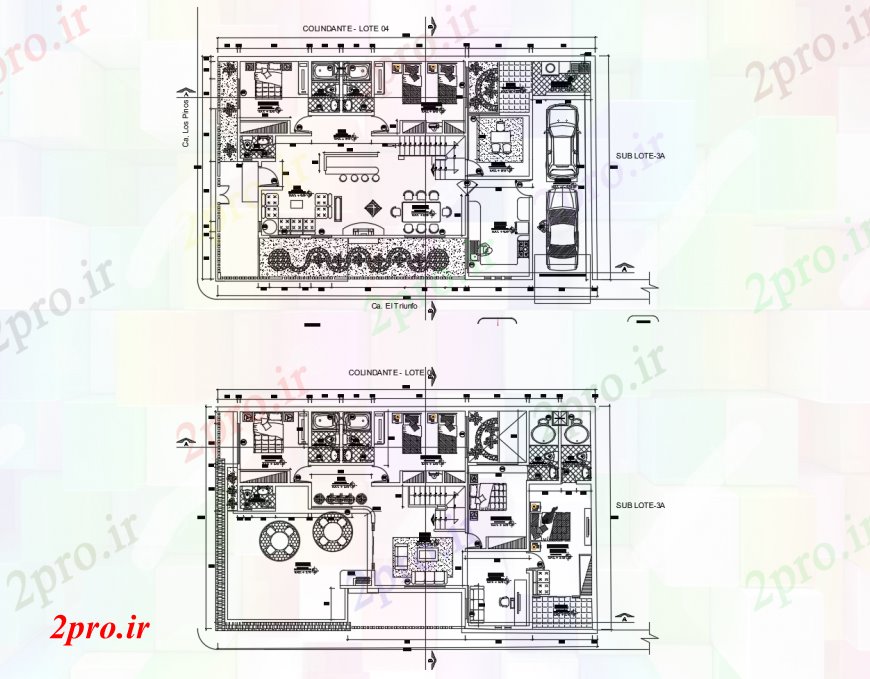 دانلود نقشه هتل - رستوران - اقامتگاه طرحی هتلی را در خودکار 11 در 18 متر (کد110867)