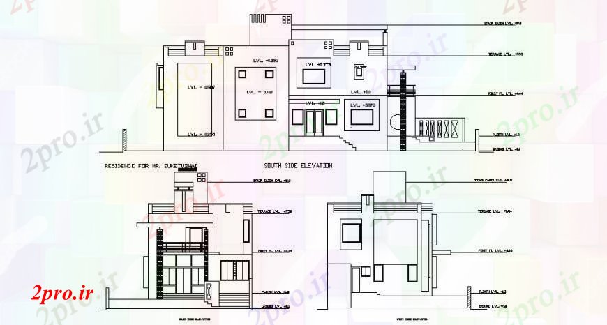 دانلود نقشه مسکونی  ، ویلایی ، آپارتمان  محوطه جزئیات نما طراحی  دو بعدی    اتوکد (کد110879)