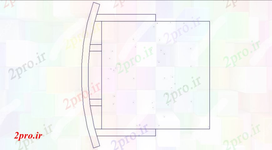 دانلود نقشه دو تخته  مبلمان تختخواب واحد طراحی جزئیات نما  دو بعدی   (کد110884)