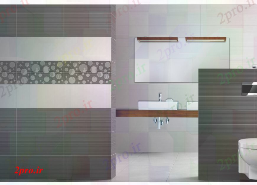 دانلود نقشه حمام مستر  پی دی اف از منطقه لباسشویی مشخصات داخلی (کد110927)