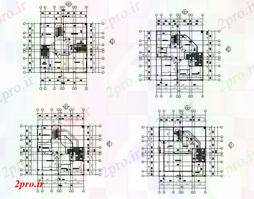 دانلود نقشه مسکونی  ، ویلایی ، آپارتمان  طرحی خانه در   خودکار (کد111018)