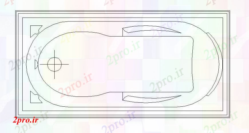 دانلود نقشه بلوک های بهداشتی بهداشتی طراحی بلوک از حمام وان  دو بعدی    اتوکد (کد111080)