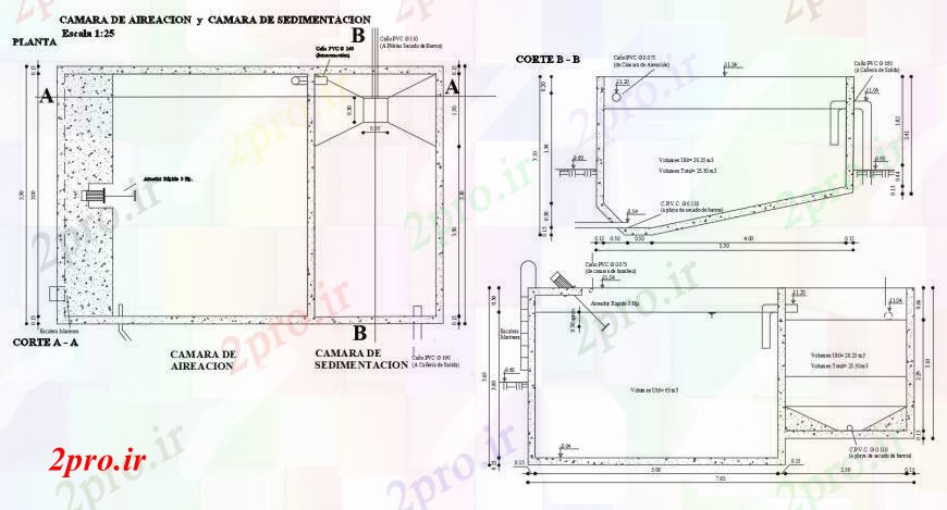 دانلود نقشه جزئیات ساخت و ساز هوا دوربین تزئینی و طرحی رسوب  ساخت و ساز  (کد111237)