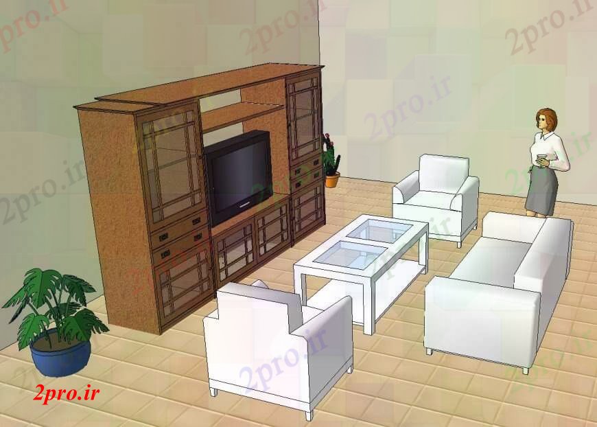دانلود نقشه اتاق نشیمن  ، حال ، پذیرایی  تا طرحی از طراحی اتاق از خانه (کد111246)