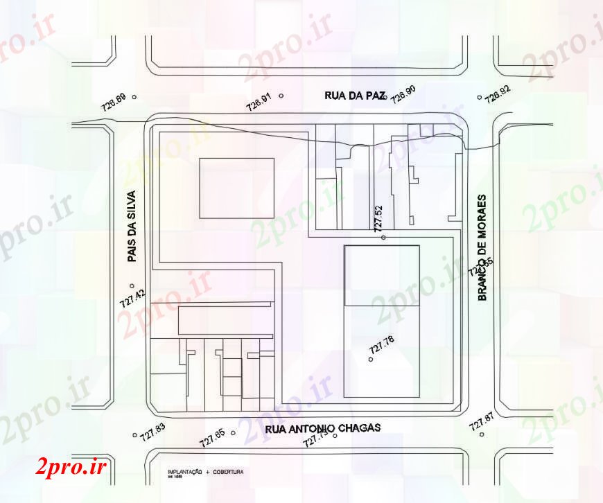 دانلود نقشه ساختمان اداری - تجاری - صنعتی طراحی از ساختمان تجاری 26 در 35 متر (کد111453)