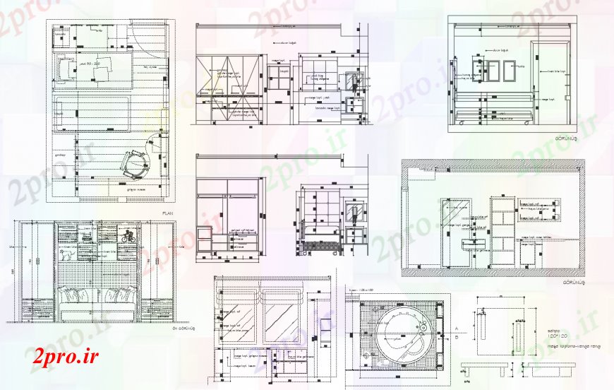 دانلود نقشه مسکونی  ، ویلایی ، آپارتمان  طرحی طبقه و نما خانه به  (کد111847)