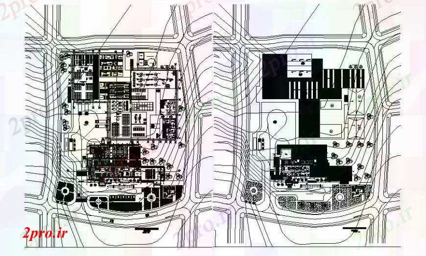 دانلود نقشه کارخانه صنعتی  ، کارگاه واحد ساختمان صنعتی  طراحی کار  دو بعدی  طرحی  (کد111903)