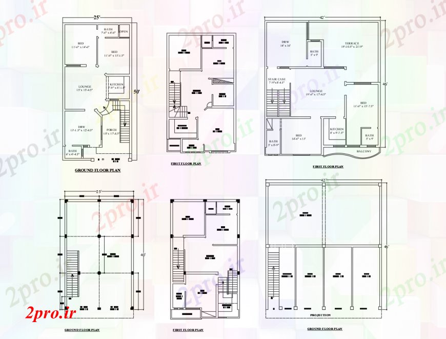 دانلود نقشه مسکونی  ، ویلایی ، آپارتمان  طبقه مسکن برنامه ریزی در   خودکار (کد112049)