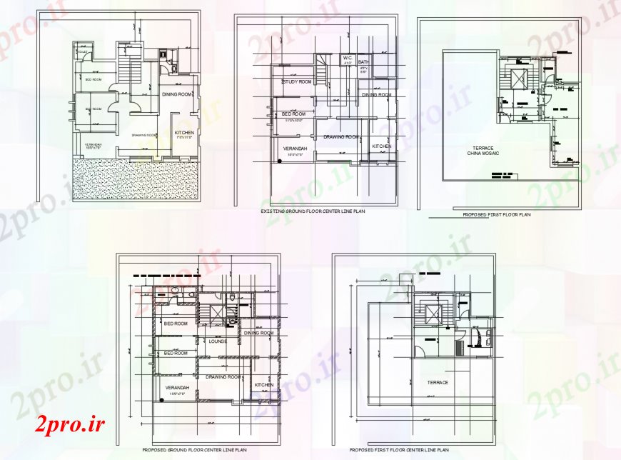 دانلود نقشه مسکونی ، ویلایی ، آپارتمان طرحی مسکن در خودکار 9 در 10 متر (کد112093)