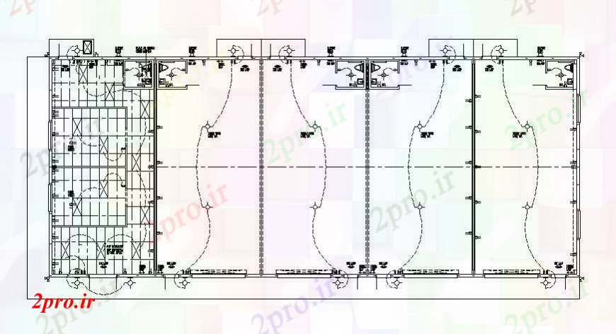دانلود نقشه برق کشی ، اتصالات طراحی جزئیات طراحی های الکتریکی در ساخت 15 در 35 متر (کد112131)