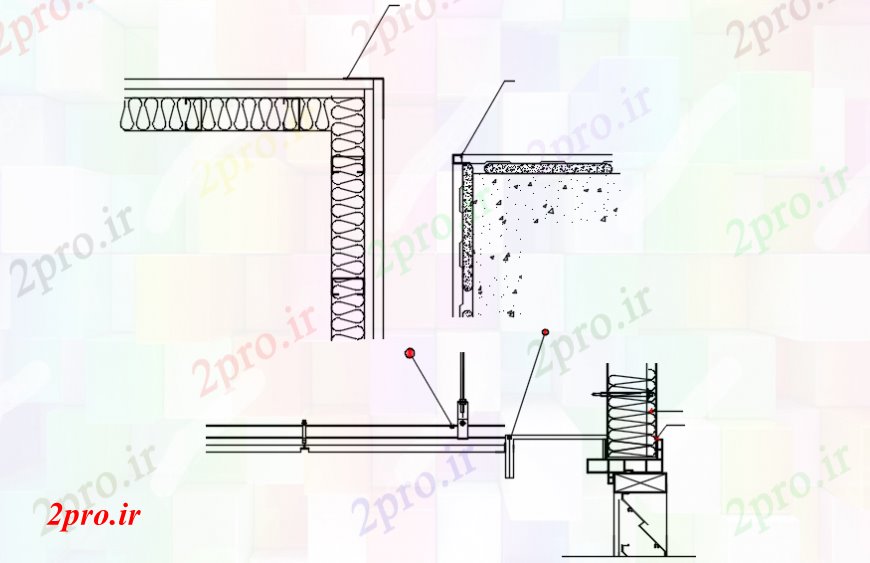 دانلود نقشه قالب اسکلت فلزی  سازه های فولادی ستون و پشتیبانی خود را در   خودکار (کد112147)