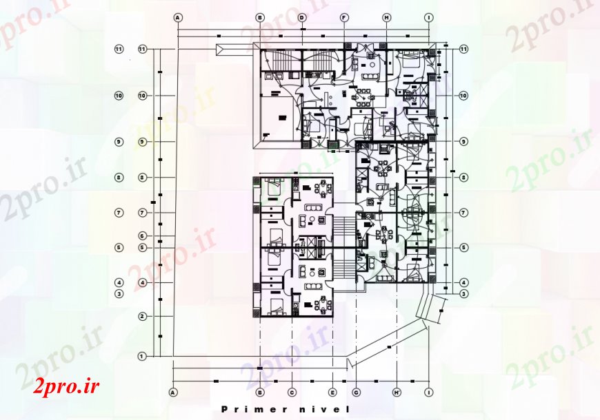 دانلود نقشه اتاق نشیمن ، حال ، پذیرایی خانه مسکونی مبلمان طرحی داخلی طراحی دراز کردن 22 در 32 متر (کد112225)