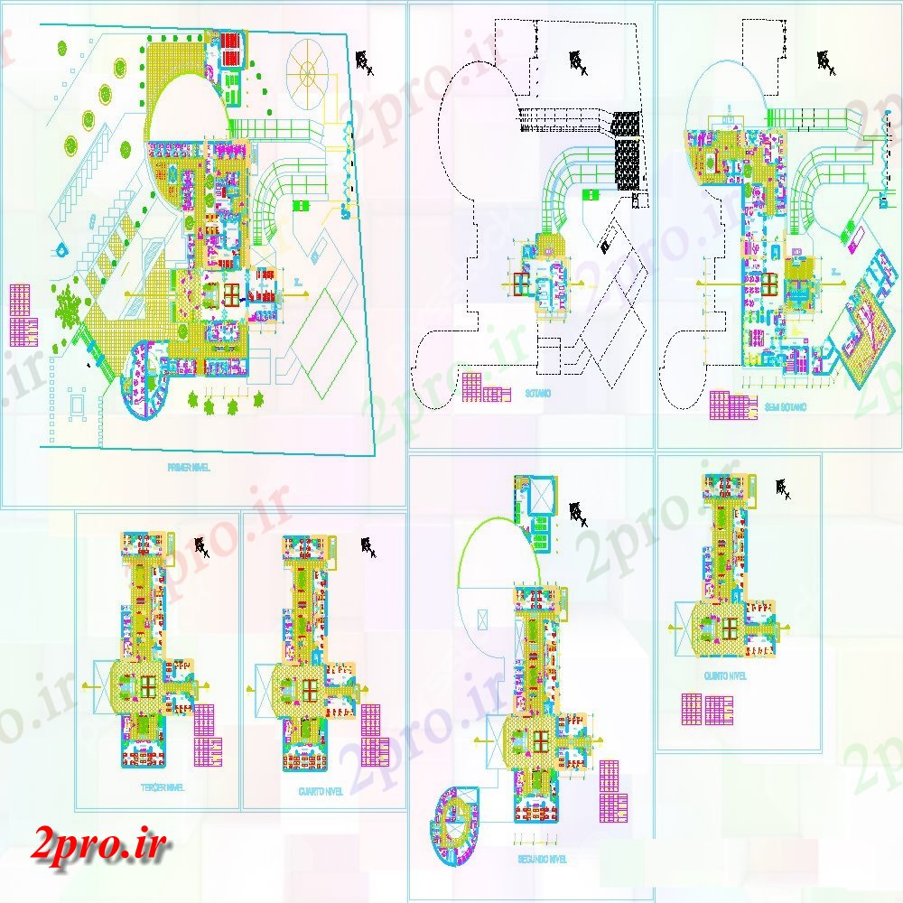 دانلود نقشه بیمارستان -  درمانگاه -  کلینیک طرحی طبقه بیمارستان در   خودکار (کد112245)