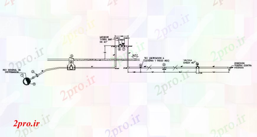 دانلود نقشه جزئیات لوله کشی جزئیات واحد لوله کشی نقشه های دو بعدی    (کد112275)