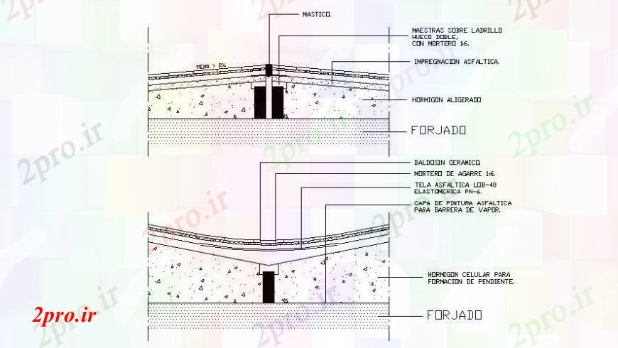 دانلود نقشه جزئیات پله و راه پله  واحد سنگ تراشی بتن طراحی ساختار  دو بعدی   (کد112292)