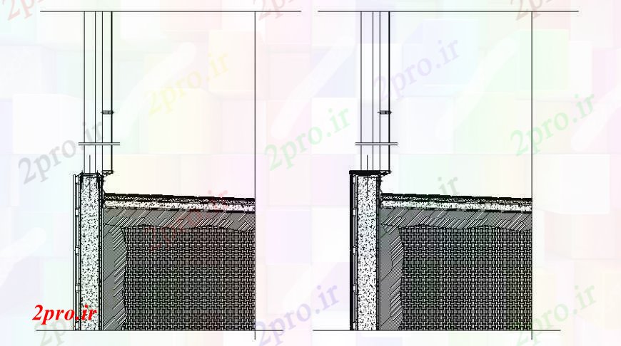 دانلود نقشه جزئیات ساخت و ساز واحد ساخت و ساز طراحی مقطعی  جزئیات دو بعدی  در   اتوکد (کد112391)