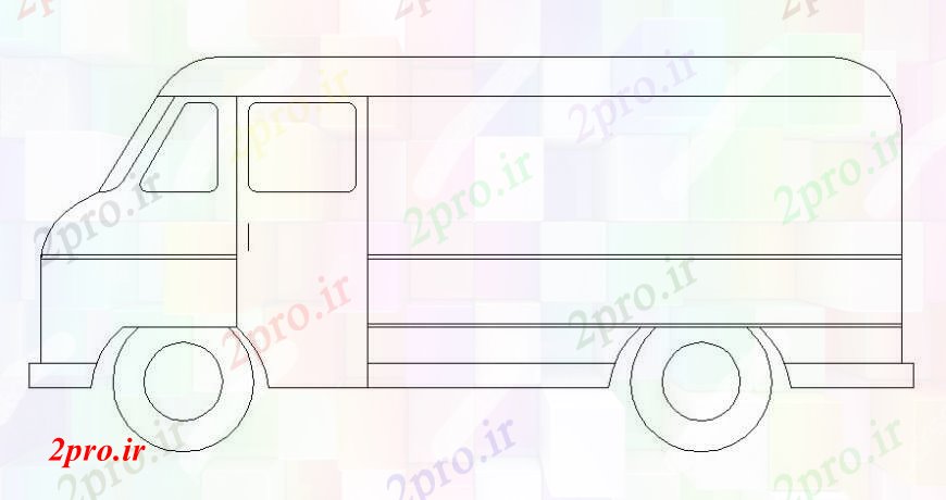 دانلود نقشه بلوک های حمل و نقل جزئیات وسایل نقلیه  طراحی  دو بعدی  واحد حمل و نقل  (کد112410)