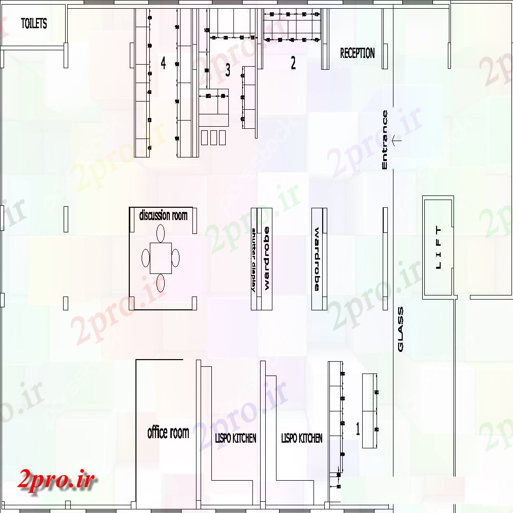 دانلود نقشه ساختمان اداری - تجاری - صنعتی همکاری ساخت طرحی کلی  (کد112533)