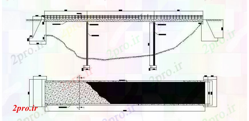 دانلود نقشه جزئیات ساخت و ساز دیوار نرده و طرحی ستون و نما  (کد112593)