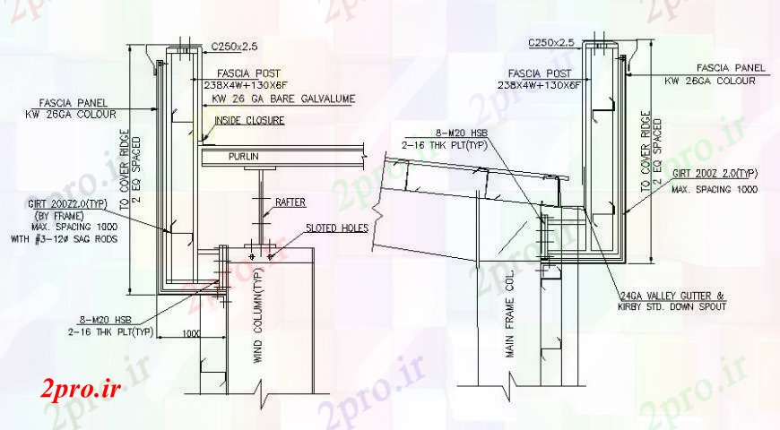 دانلود نقشه جزئیات ستون ستون و ساختار پوشش چوبی جزئیات  دو بعدی   (کد112626)