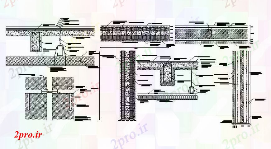 دانلود نقشه جزئیات پله و راه پله   RCC واحد ساخت و ساز طراحی جزئیات  دو بعدی    اتوکد (کد112738)