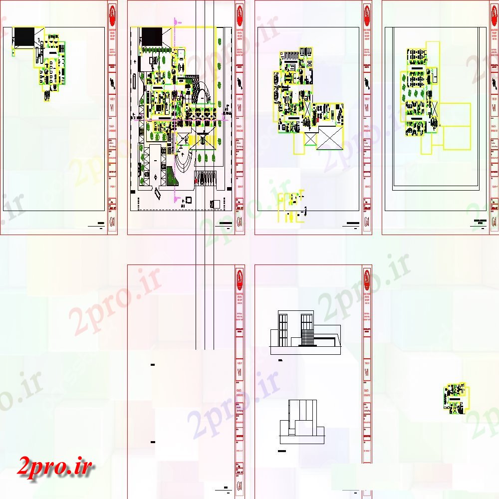 دانلود نقشه بلوک وسایل نقلیه نمای جلو از پرواز بادبادک در  (کد112763)