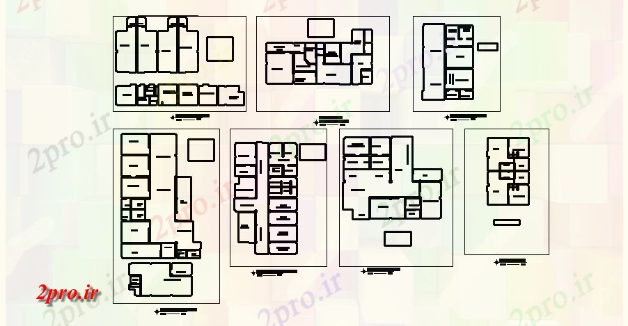 دانلود نقشه بیمارستان - درمانگاه - کلینیک طرحی کلینیک طبقه 13 در 22 متر (کد112771)