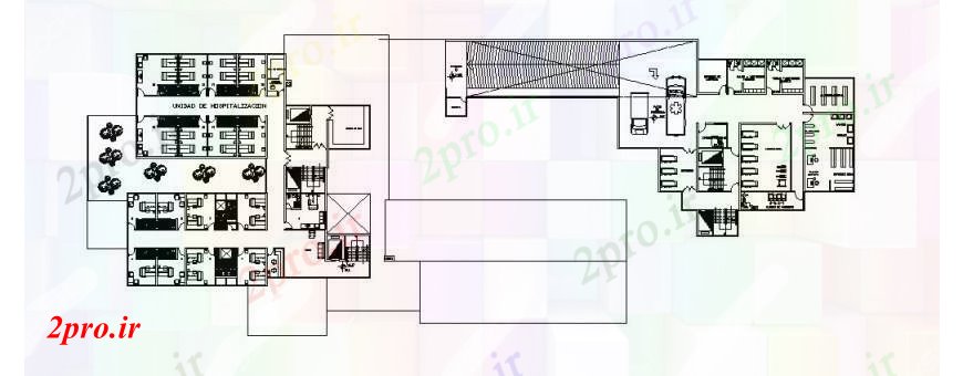 دانلود نقشه بیمارستان - درمانگاه - کلینیک طرحی کلی کلینیک 10 در 25 متر (کد112773)