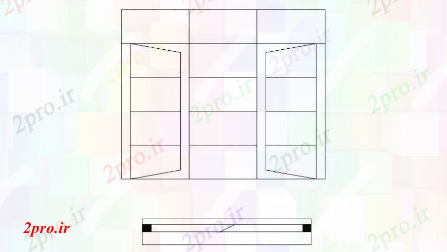 دانلود نقشه جزئیات طراحی در و پنجره  طراحی جزئیات طراحی قاب پنجره  دو بعدی  خط اتوکد (کد112777)