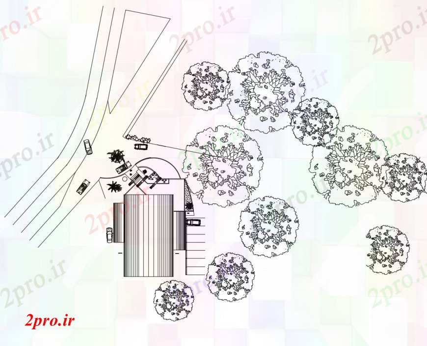 دانلود نقشه هتل - رستوران - اقامتگاه طرحی سایت و طراحی جزئیات نوار دیسکو رستوران 22 در 30 متر (کد112792)