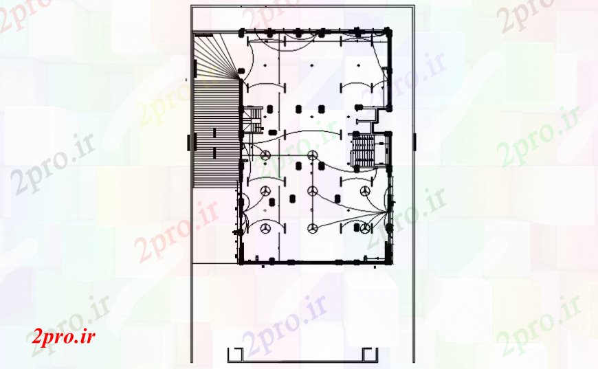 دانلود نقشه مسکونی  ، ویلایی ، آپارتمان  زیرزمین طرحی های الکتریکی (کد112826)