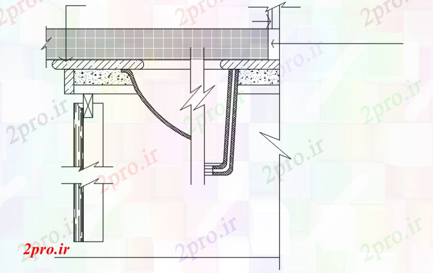 دانلود نقشه بلوک ، آرام ، نماد  آشپزخانه حوضه جزئیات  (کد112830)