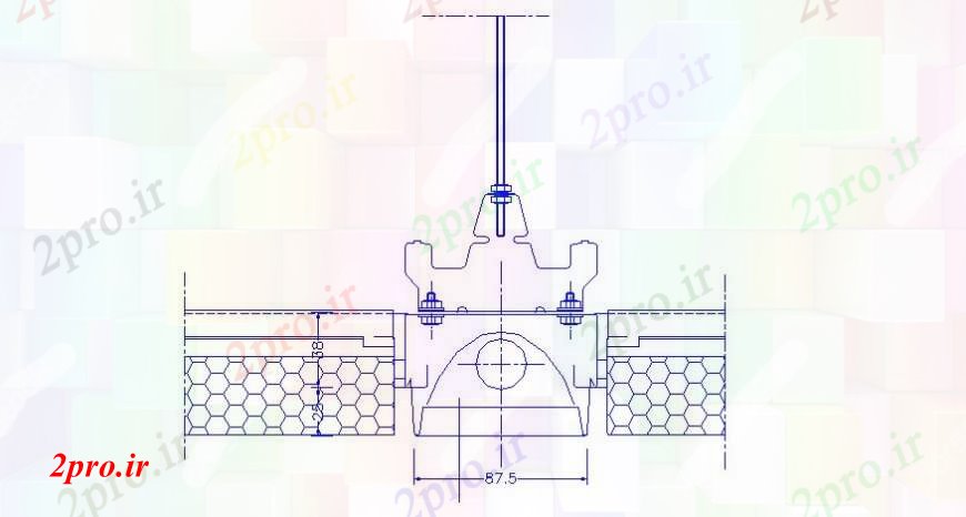 دانلود نقشه طراحی جزئیات ساختار ساختار بدن نور (کد112864)