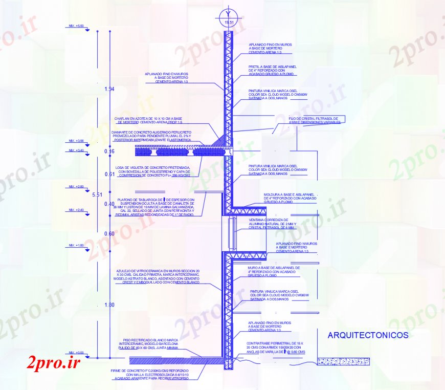 دانلود نقشه طراحی جزئیات ساختار جبهه جزئیات بخش سازنده طراحی از ساخت (کد112975)