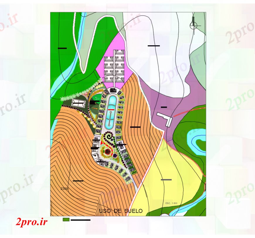 دانلود نقشه باغ تم سبز پارک محوطه سازی  ساختار طراحی جزئیات (کد113087)